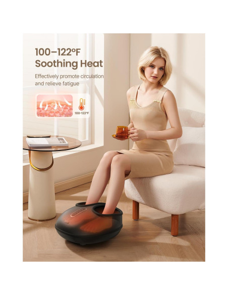 Masajeador de pies RENPHO 2025 mejorado con calor 2.4kg Masajeador de pies RENPHO 2025 mejorado con calor 2.4kg