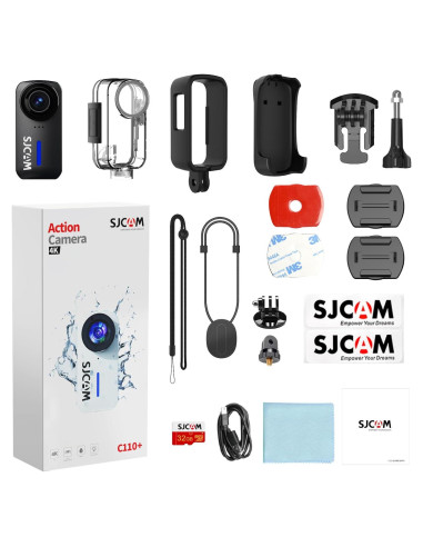 Cámara de acción SJCAM Pocket 4K, estabilización, 170 FOV
