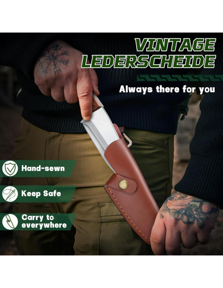 Cuchillo Huusk Bushcraft 22.86 cm Acero al Carbono con Funda Cuchillo Huusk Bushcraft 22.86 cm Acero al Carbono con Funda