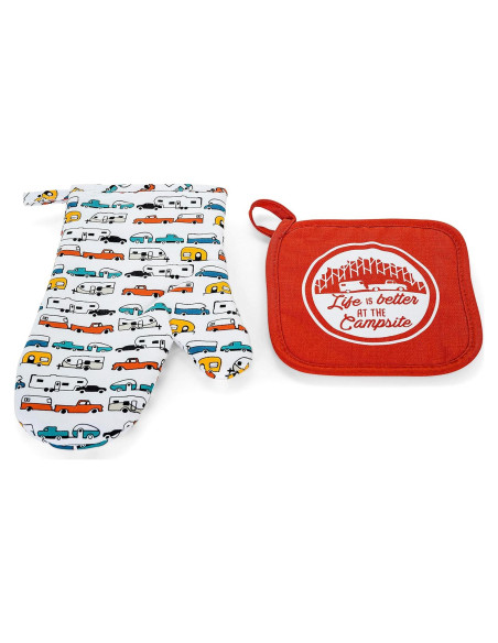 Juego de Manopla de Horno y Soporte para Olla Camco 53259 Juego de Manopla de Horno y Soporte para Olla Camco 53259