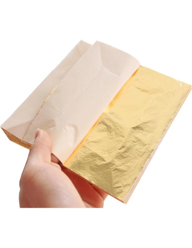 Hojas de Oro YongBo 200 pcs 14cm para Manualidades y Decoración