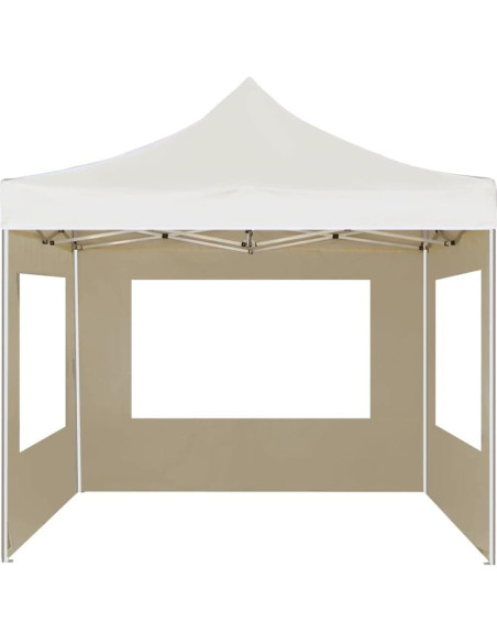 Carpa de Fiesta Plegable ZQQLVOO 290x290 cm Impermeable Crema Carpa de Fiesta Plegable ZQQLVOO 290x290 cm Impermeable Crema