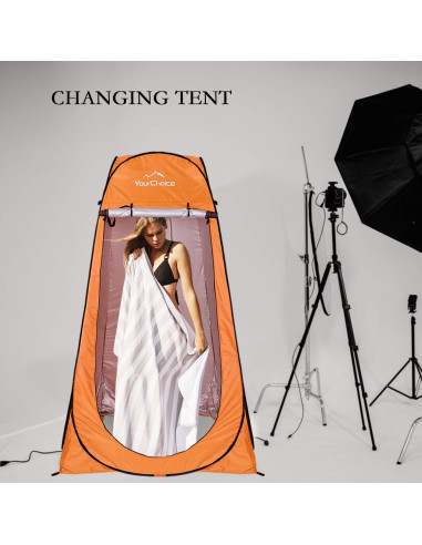 Carpa de Privacidad Pop Up Tu Elección 1.88m Naranja Camping