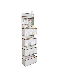 Organizador Colgante para Puerta Univivi 5 Capas Beige PVC