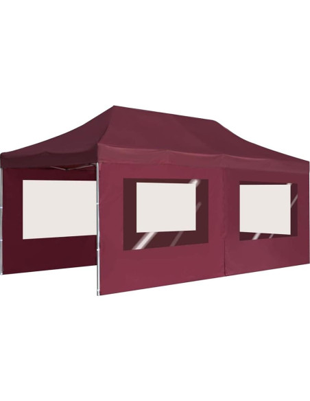 Carpa Plegable para Fiestas FEMICON 6x3m Impermeable Rojo Vino Carpa Plegable para Fiestas FEMICON 6x3m Impermeable Rojo Vino