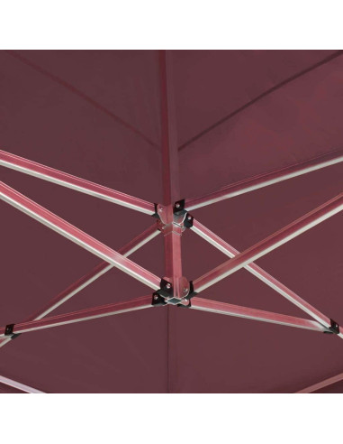 Carpa Plegable para Fiestas FEMICON 6x3m Impermeable Rojo Vino