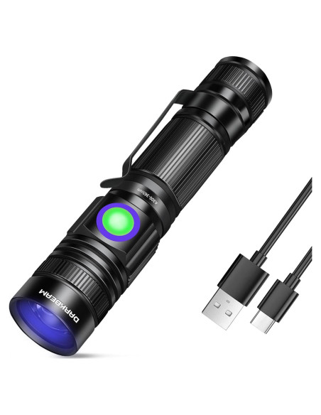 Linterna UV Recargable DARKBEAM A300 365nm Mini Portátil Linterna UV Recargable DARKBEAM A300 365nm Mini Portátil