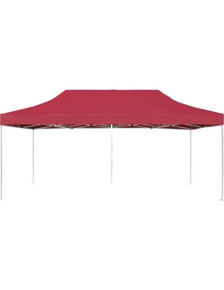 Carpa Plegable HXUHUWS 6x3m Aluminio Impermeable Rojo Vino Carpa Plegable HXUHUWS 6x3m Aluminio Impermeable Rojo Vino