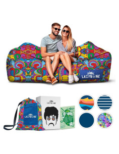 Sofá Inflable Chillbo Flap N Nap - X-Large Psicodélico