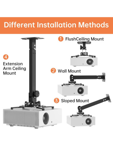 Soporte de Techo para Proyector JOY worker Ajustable 15 kg