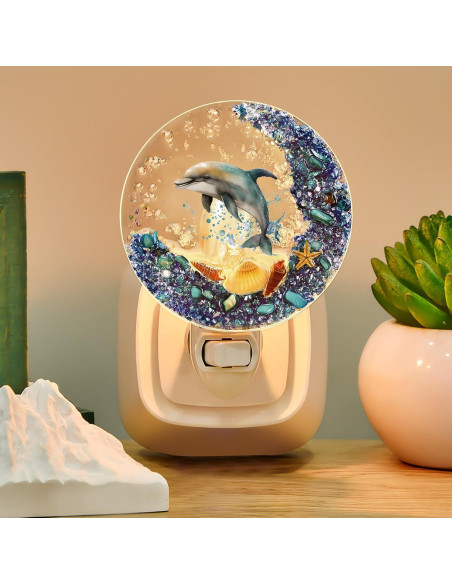 Luz Nocturna Enchufable Hortsun Delfín Decorativa 11.9cm Luz Nocturna Enchufable Hortsun Delfín Decorativa 11.9cm