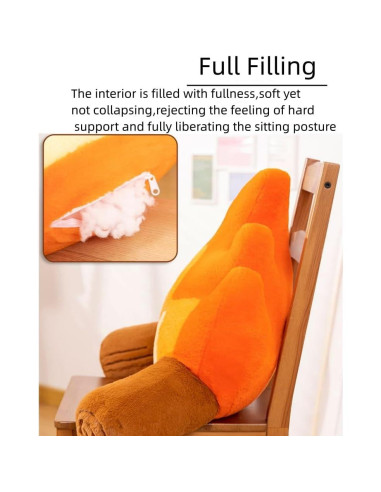 Cojín de Lectura de Fogata UNWAAT 48x70 cm Naranja