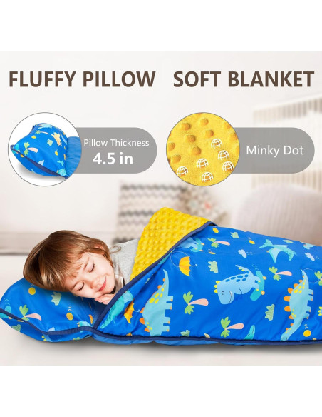 Manta de Siesta Primlect para Niños con Almohada Desmontable 139.7x88.9cm Manta de Siesta Primlect para Niños con Almohada Desmontable 139.7x88.9cm