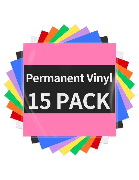 Vinilo Adhesivo Permanente Sooez 15 Hojas Multicolor 30.48x29.97cm Vinilo Adhesivo Permanente Sooez 15 Hojas Multicolor 30.48x29.97cm