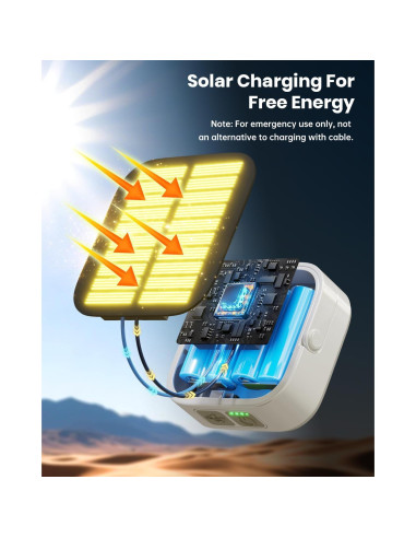 Linterna de Camping Solar Eventek 10000mAh IP65 144 Horas
