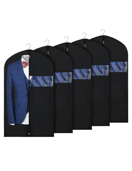 Bolsa para Trajes Syeeiex 40" - Juego de 5 Fundas A Prueba de Polvo Bolsa para Trajes Syeeiex 40" - Juego de 5 Fundas A Prueba de Polvo