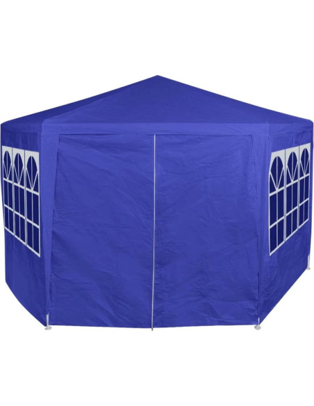 Carpa Gazebo Hexagonal ZQQLVOO 2.01m x 2.01m Azul Carpa Gazebo Hexagonal ZQQLVOO 2.01m x 2.01m Azul