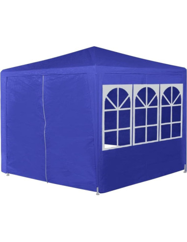 Carpa Gazebo Hexagonal ZQQLVOO 2.01m x 2.01m Azul
