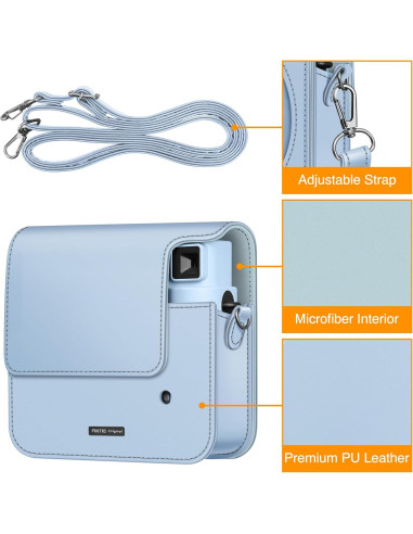 Funda Protectora Fintie para Cámara Fujifilm Instax SQ40/SQ1 - Cuero Vegano Azul