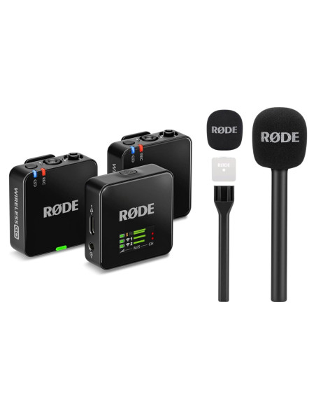 Micrófono Inalámbrico RDE Wireless GO 3 + Interview GO Micrófono Inalámbrico RDE Wireless GO 3 + Interview GO