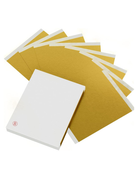 100 Hojas de Oro para Manualidades LOCDO 15.5x13.5cm Alta Calidad 100 Hojas de Oro para Manualidades LOCDO 15.5x13.5cm Alta Calidad