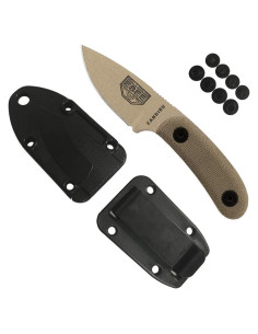 Cuchillo ESEE Candiru Tan Desierto con Funda y Mango Micarta