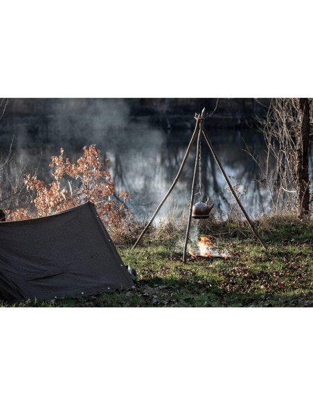 Tablero de trípode para camping PWPAM - Acero inoxidable 120cm Tablero de trípode para camping PWPAM - Acero inoxidable 120cm
