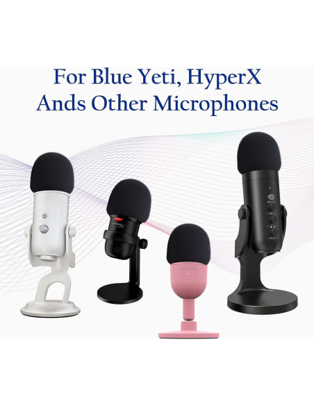 2 Fundas de Micrófono Blue Yeti Pro - Reducción de Ruido 2 Fundas de Micrófono Blue Yeti Pro - Reducción de Ruido