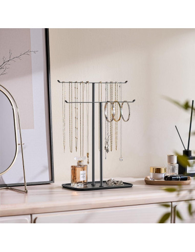 Soporte para Collar pickpiff Negro - Organizador de Joyería T