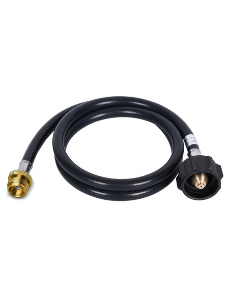 Adaptador de Manguera de Propano VIEAUBE 1lb a 20lb 1.22m Adaptador de Manguera de Propano VIEAUBE 1lb a 20lb 1.22m