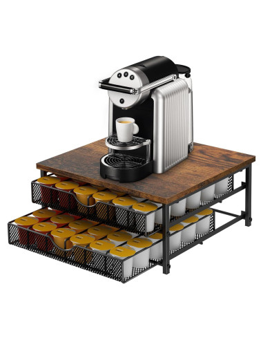Soporte para Cajones de Cápsulas de Café BTY 72 K-pods Negro