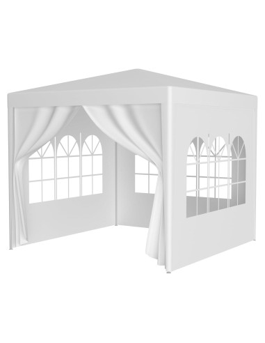 Carpa de Fiesta 3x3m Gefaxi con 4 Paredes Removibles Blanca