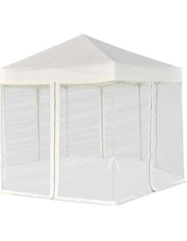 Gazebo Plegable Hexagonal KTHLBRH 3.6m x 3.1m Resistente