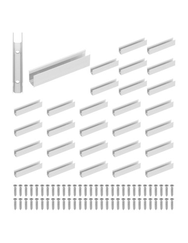 Soportes de Montaje para Luces LED PATIKIL 30 Pcs Aluminio 6x12mm