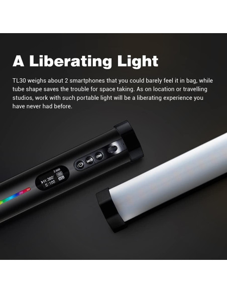 Tubo de Luz LED Godox TL30 RGB 8W Batería Integrada Tubo de Luz LED Godox TL30 RGB 8W Batería Integrada