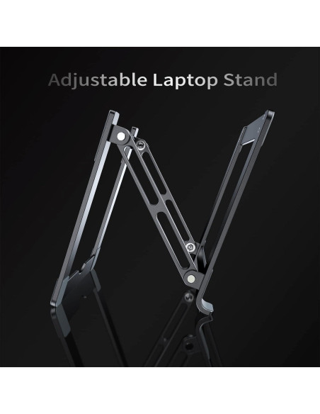 Soporte para Laptop VIGLT Ajustable Ergonomico Gris 10-17.3" Soporte para Laptop VIGLT Ajustable Ergonomico Gris 10-17.3"