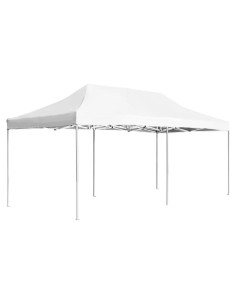 Carpa de Fiesta Plegable LJLB 5.74x2.90m Impermeable Blanca