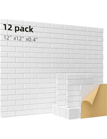 Paquete de 12 Paneles Acústicos Aislantes de Sonido 30.48cm Negro Paquete de 12 Paneles Acústicos Aislantes de Sonido 30.48cm Negro