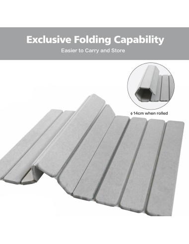 Alfombra de Baño de Piedra Diatomita KEYCHAD 59x39 cm Gris - 2 Piezas