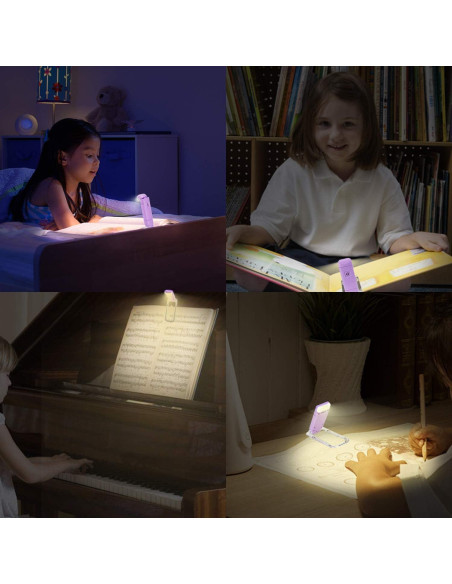 Luz de Libro Recargable HONWELL H008YW-V LED Clip On 3 Brillos Luz de Libro Recargable HONWELL H008YW-V LED Clip On 3 Brillos