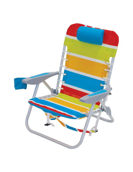 Silla de Playa Plegable Rio Brands con Mochila 4 Posiciones Silla de Playa Plegable Rio Brands con Mochila 4 Posiciones