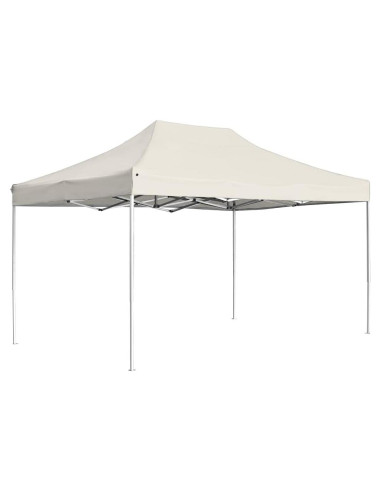 Carpa de Fiesta Portátil QJBSAVVA 4.3x2.9m Color Crema