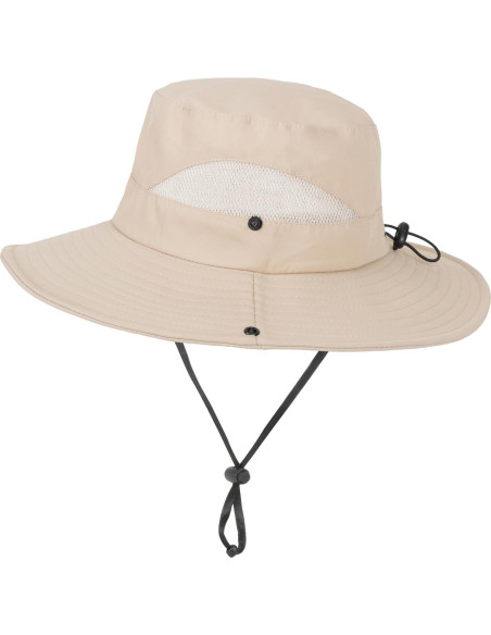 Sombrero de Sol Beige para Niños con Protección UV 5-14A Sombrero de Sol Beige para Niños con Protección UV 5-14A