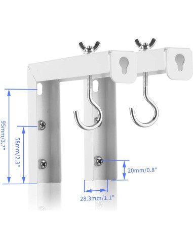 Soporte Universal para Proyector Suptek PRL001 Blanco 6" Ajustable