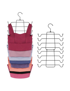 Perchero Multifuncional ZEDODIER Negro para Camisetas y Sujetadores