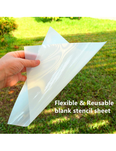 Paquete de 12 Hojas Plantilla Mylar ZHluja 30.48x30.48 cm