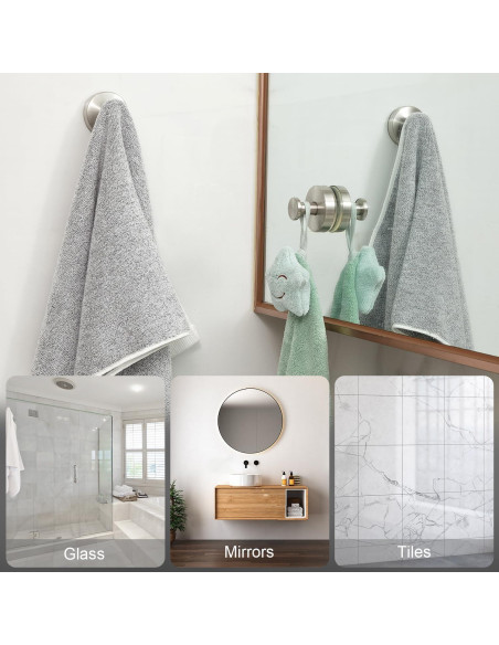 Ganchos de Ventosa Swodition para Ducha y Baño - 2 Piezas Ganchos de Ventosa Swodition para Ducha y Baño - 2 Piezas