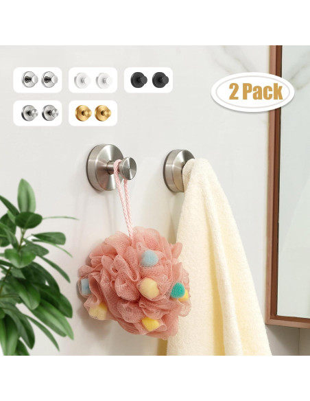 Ganchos de Ventosa Swodition para Ducha y Baño - 2 Piezas Ganchos de Ventosa Swodition para Ducha y Baño - 2 Piezas