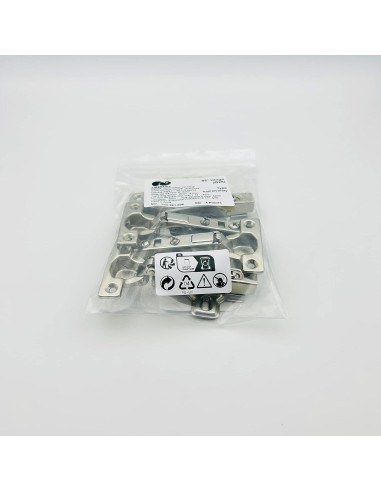 Bisagra Media Superposición LIKERAINY 26mm con Amortiguador - Paquete de 4