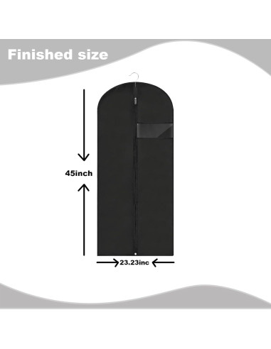 Bolsas para Vestidos LXLOVESM 114 cm 2 Paquete Negro